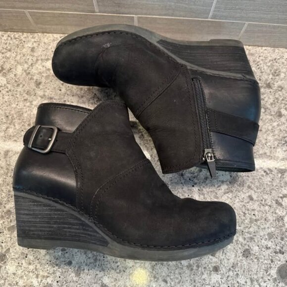 Women’s Dansko Black Leather‎ Ankle Boots/Booties-Size 38 (7.5) - Picture 10 of 10